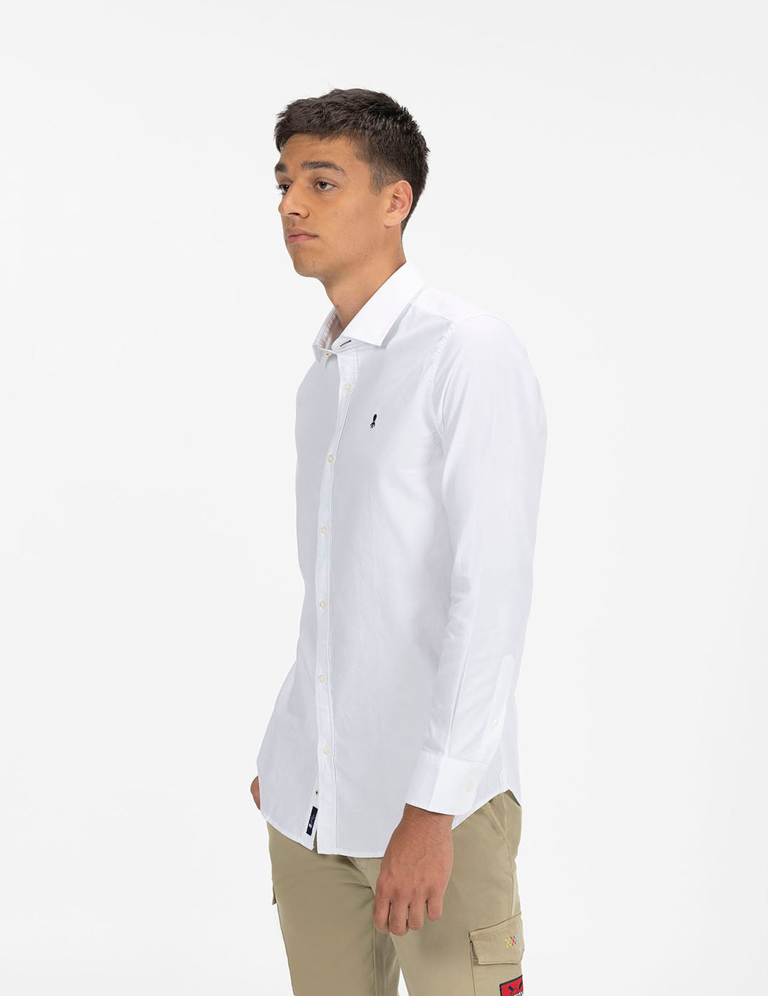 CAMISA BÁSICA OXFORD BLANCO PURO