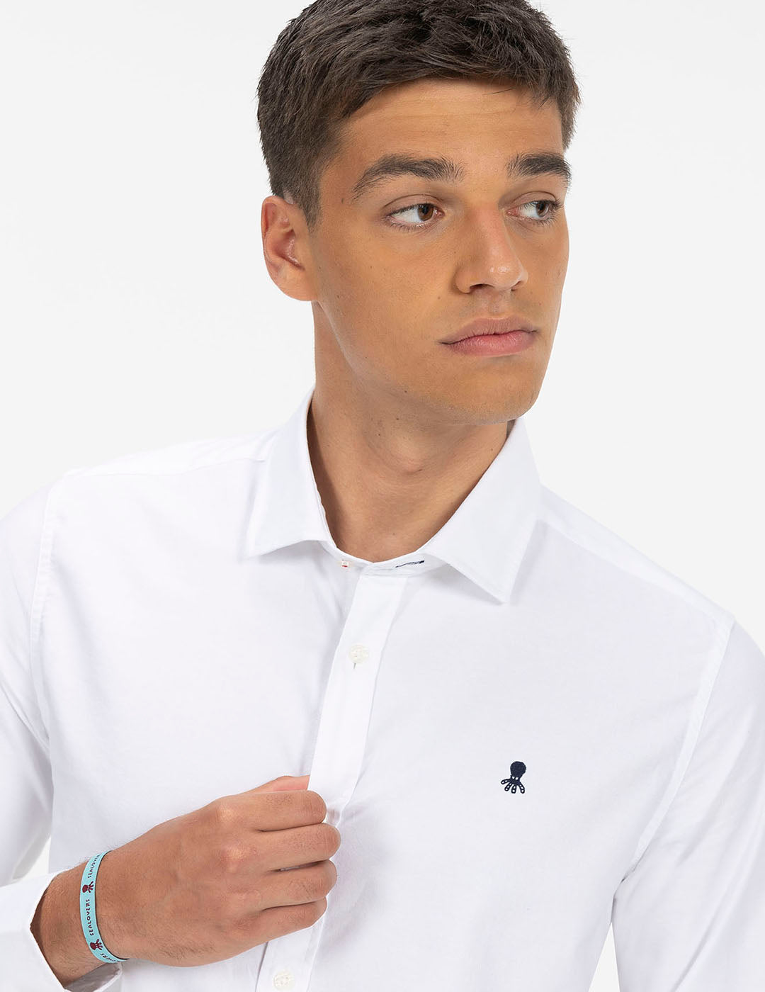 CAMISA BÁSICA OXFORD BLANCO PURO