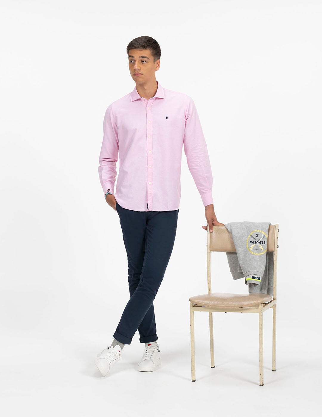 CAMISA BÁSICA OXFORD ROSA