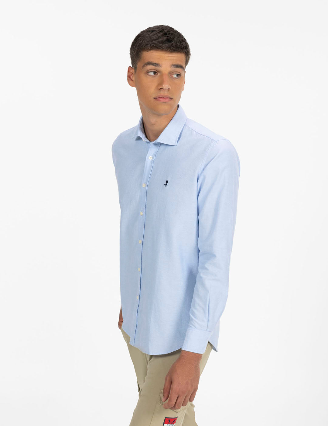 CAMISA BÁSICA OXFORD AZUL OXFORD