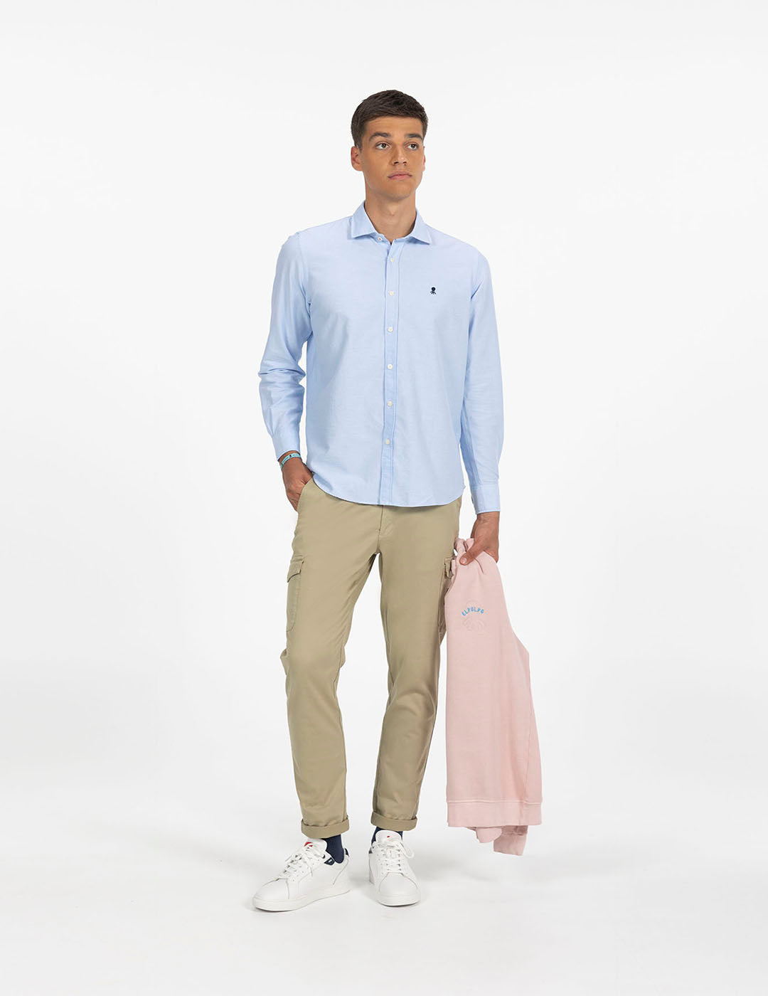 CAMISA BÁSICA OXFORD AZUL