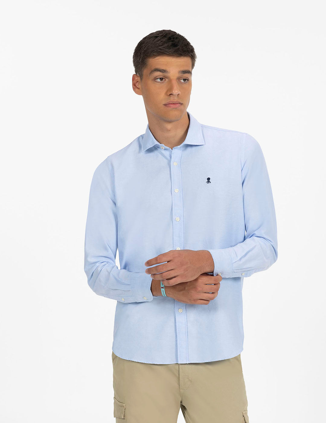 CAMISA BÁSICA OXFORD AZUL