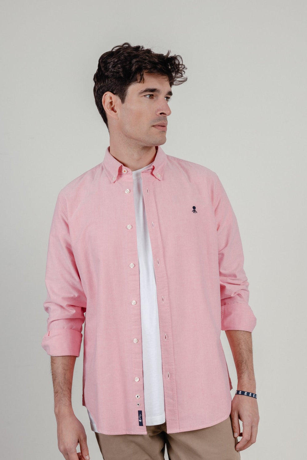 Camisa casual oxford rojo