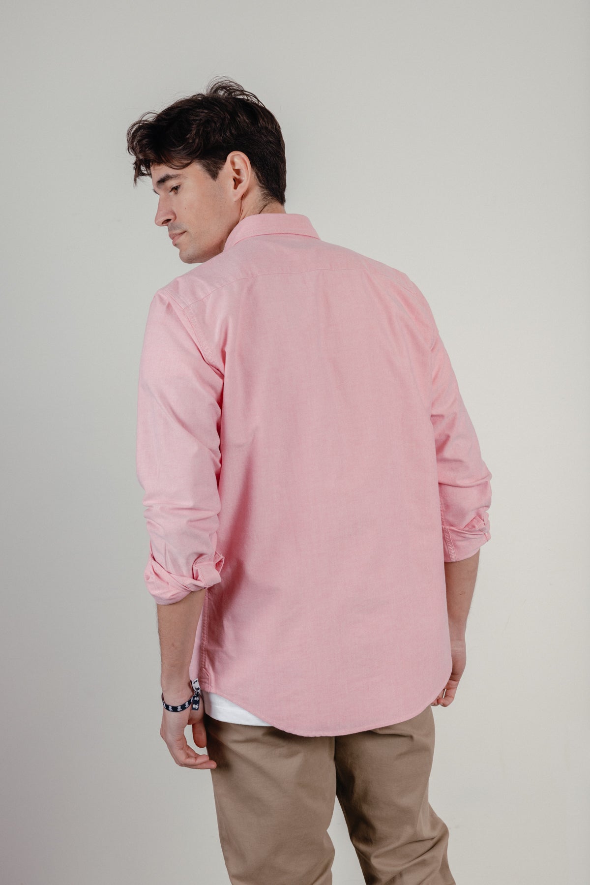 Camisa casual oxford rojo