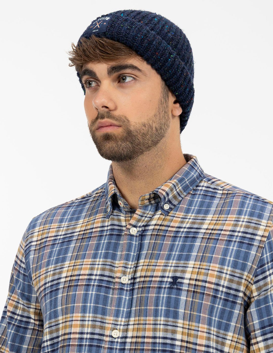 AMUR VIYELA INDIGO CHECK SHIRT