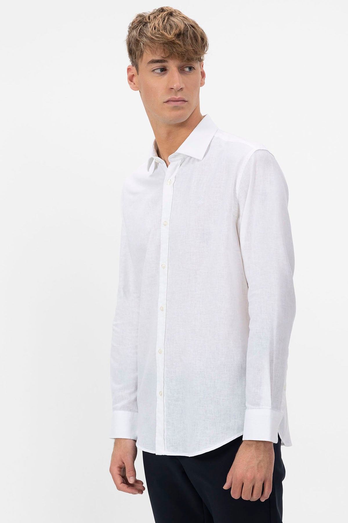 OFF-WHITE LINEN SHIRT