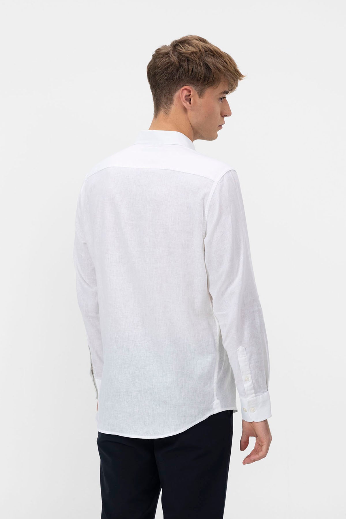 OFF-WHITE LINEN SHIRT