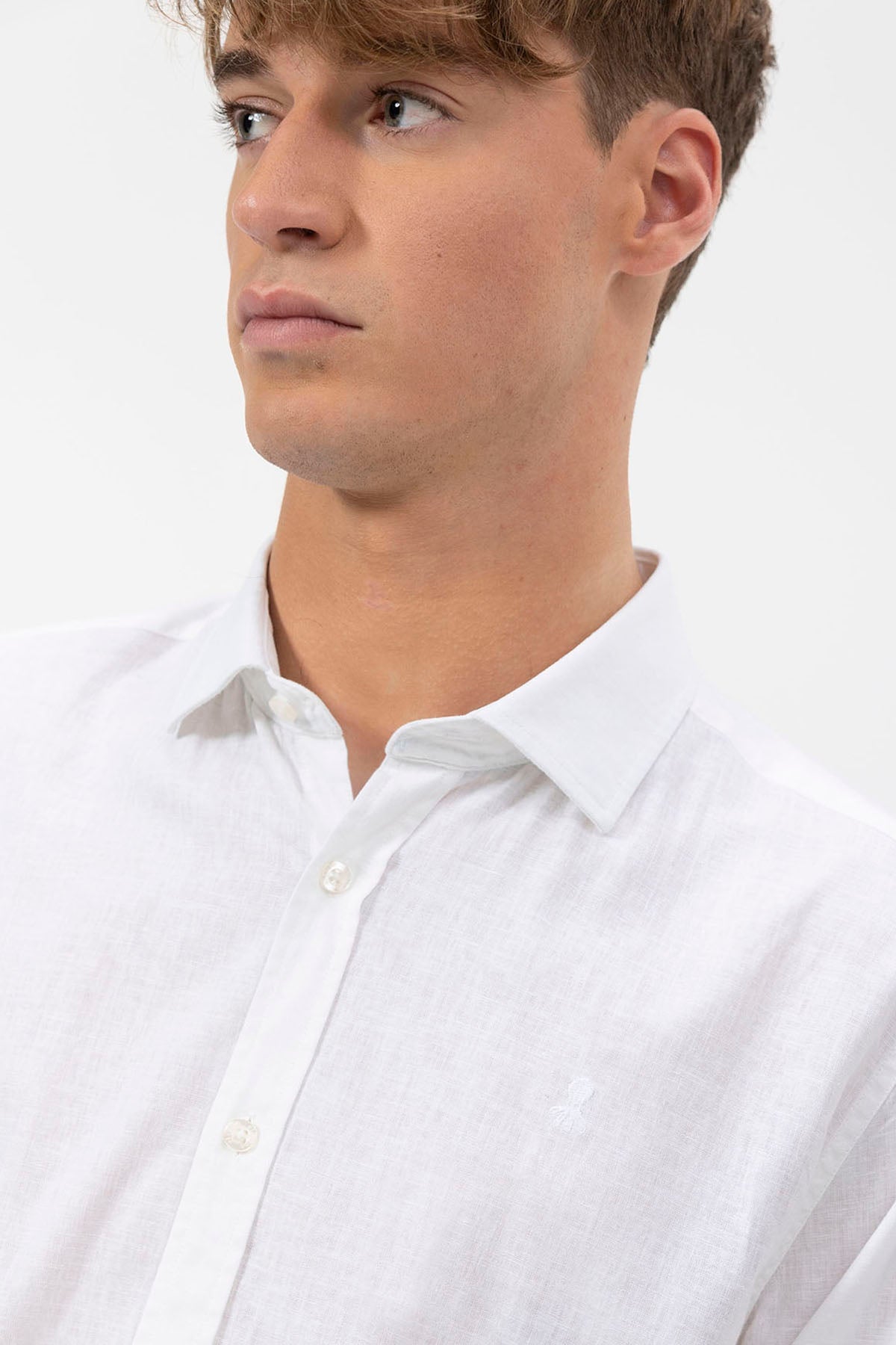 OFF-WHITE LINEN SHIRT