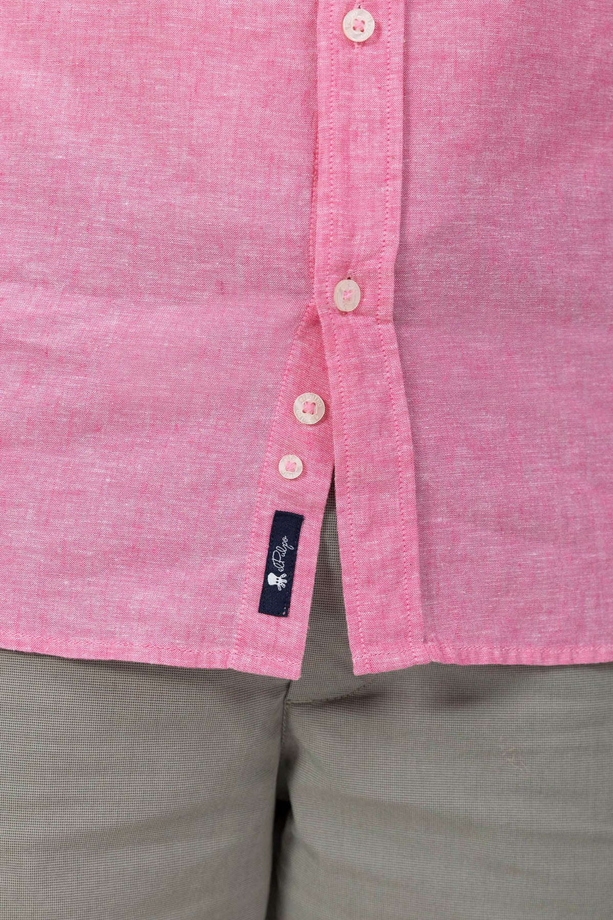 FUCHSIA LINEN SHIRT