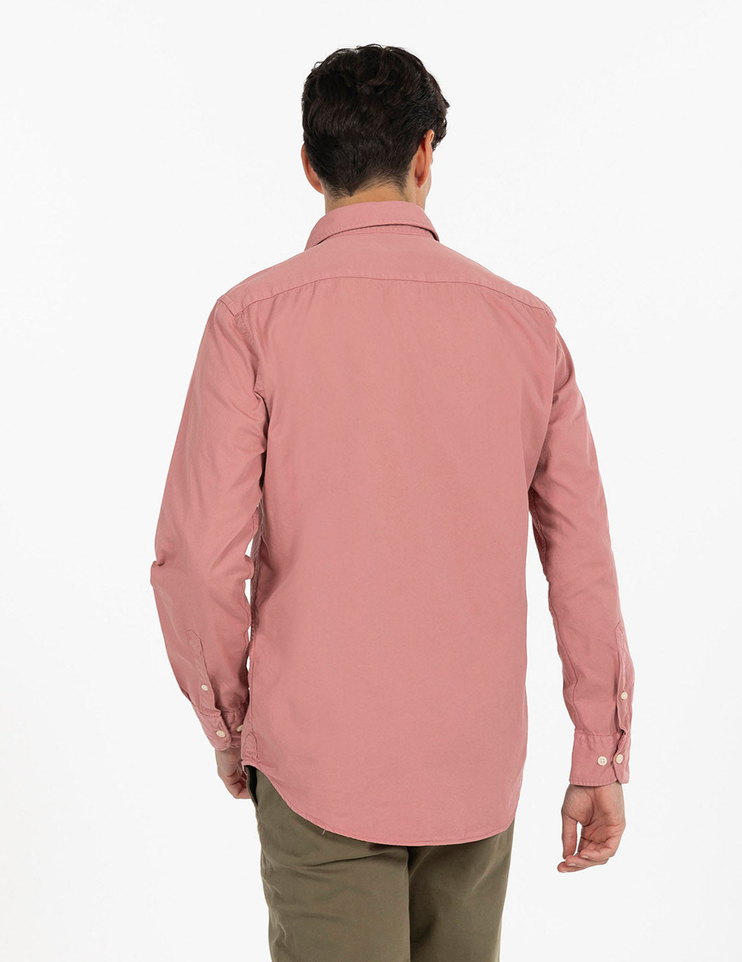 TONE-TONE LOGO SHIRT BLUSH WASHED TWILL