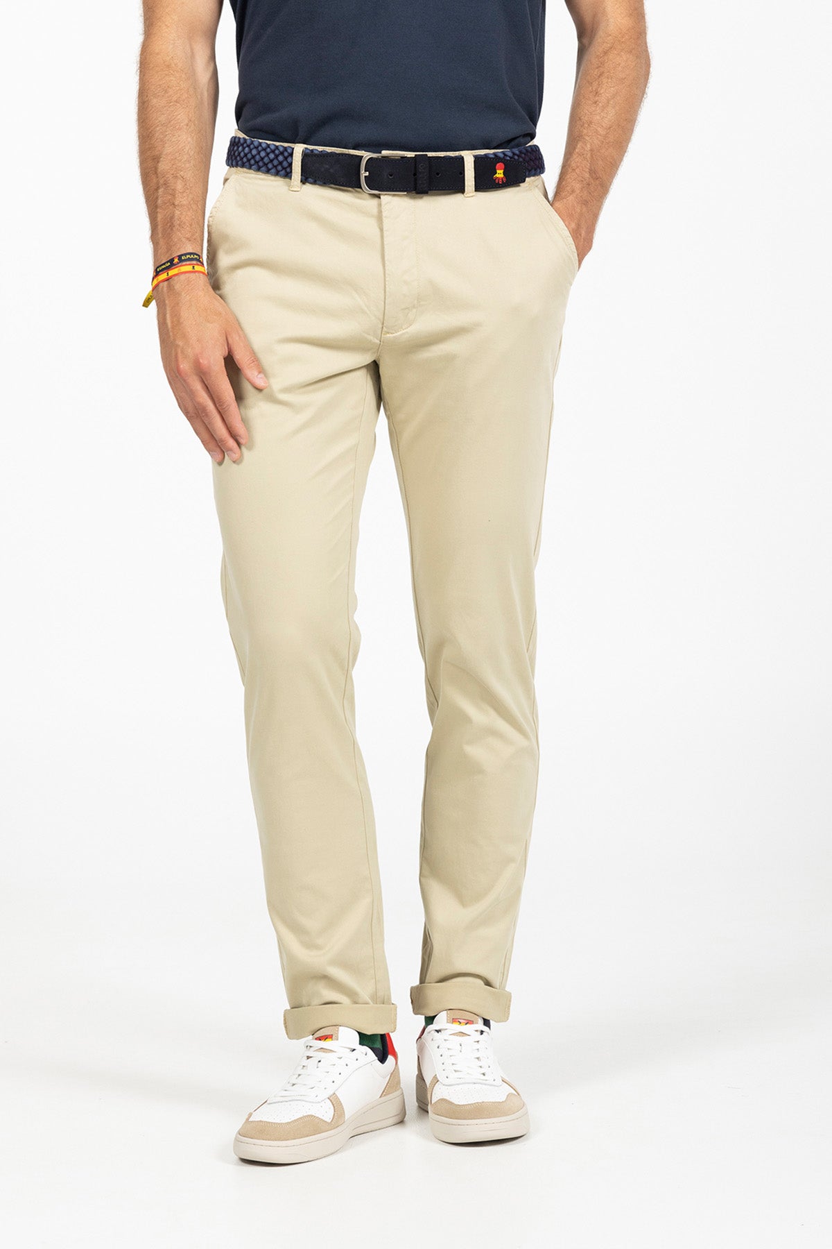 CALÇA CHINO BEGE RFEF