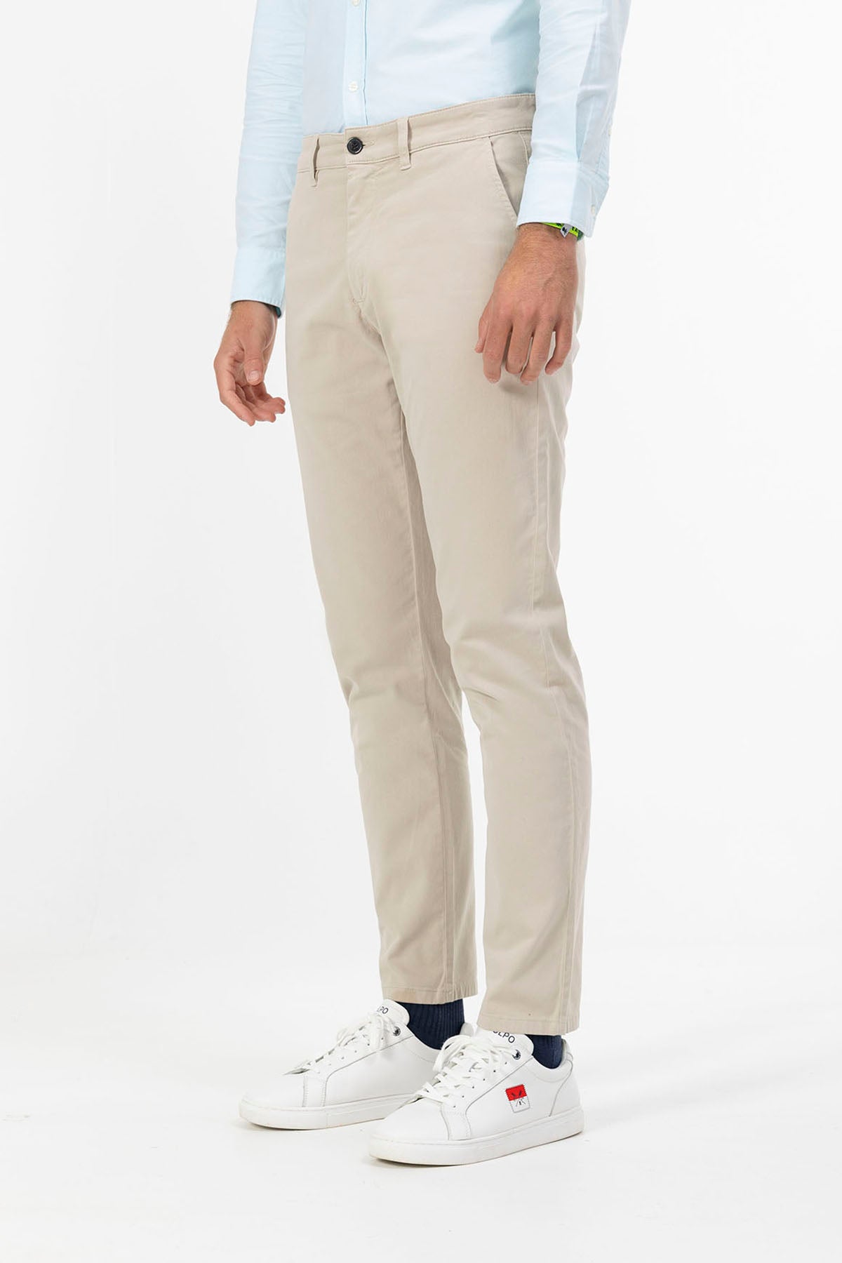 PANTALON CHINO SATIN BEIGE