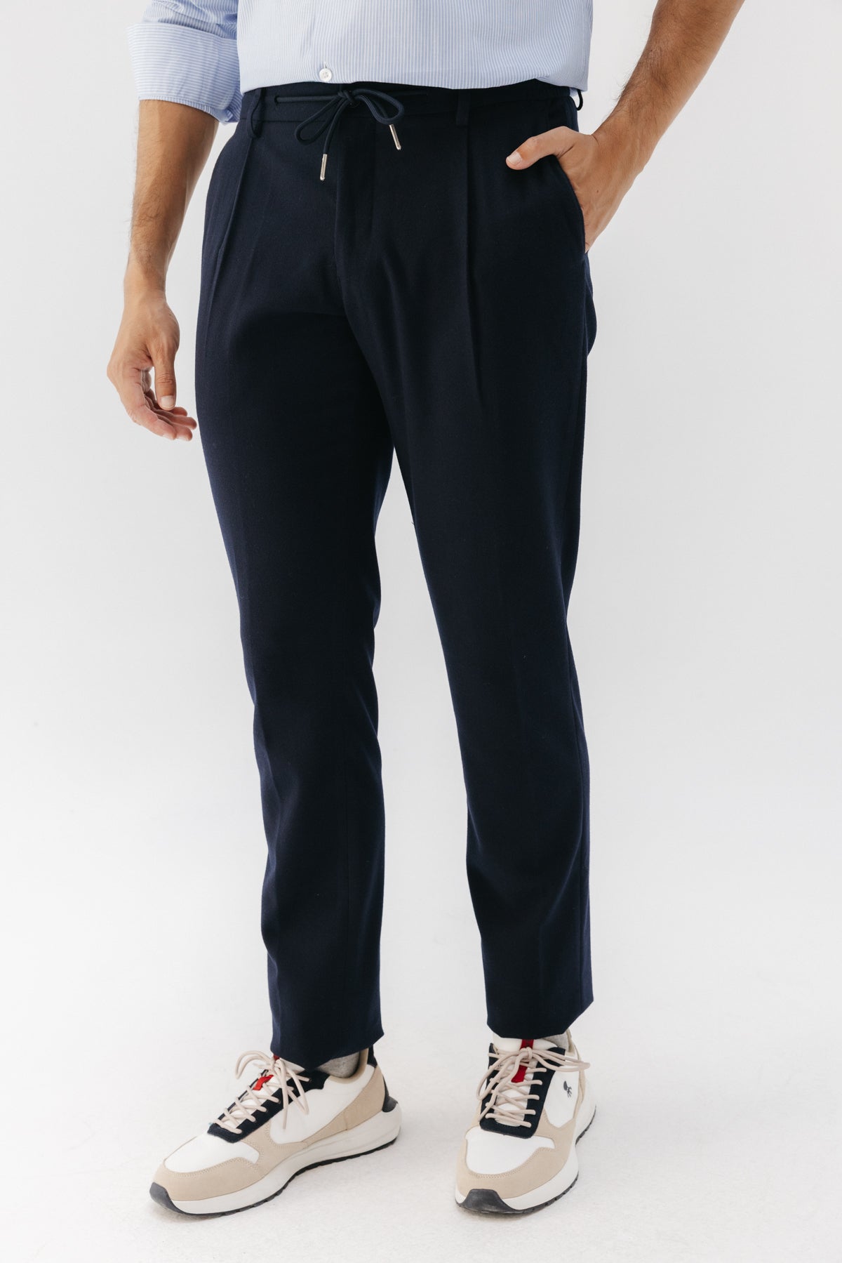 PANTALÓN COMFORT FRANELA AZUL MARINO