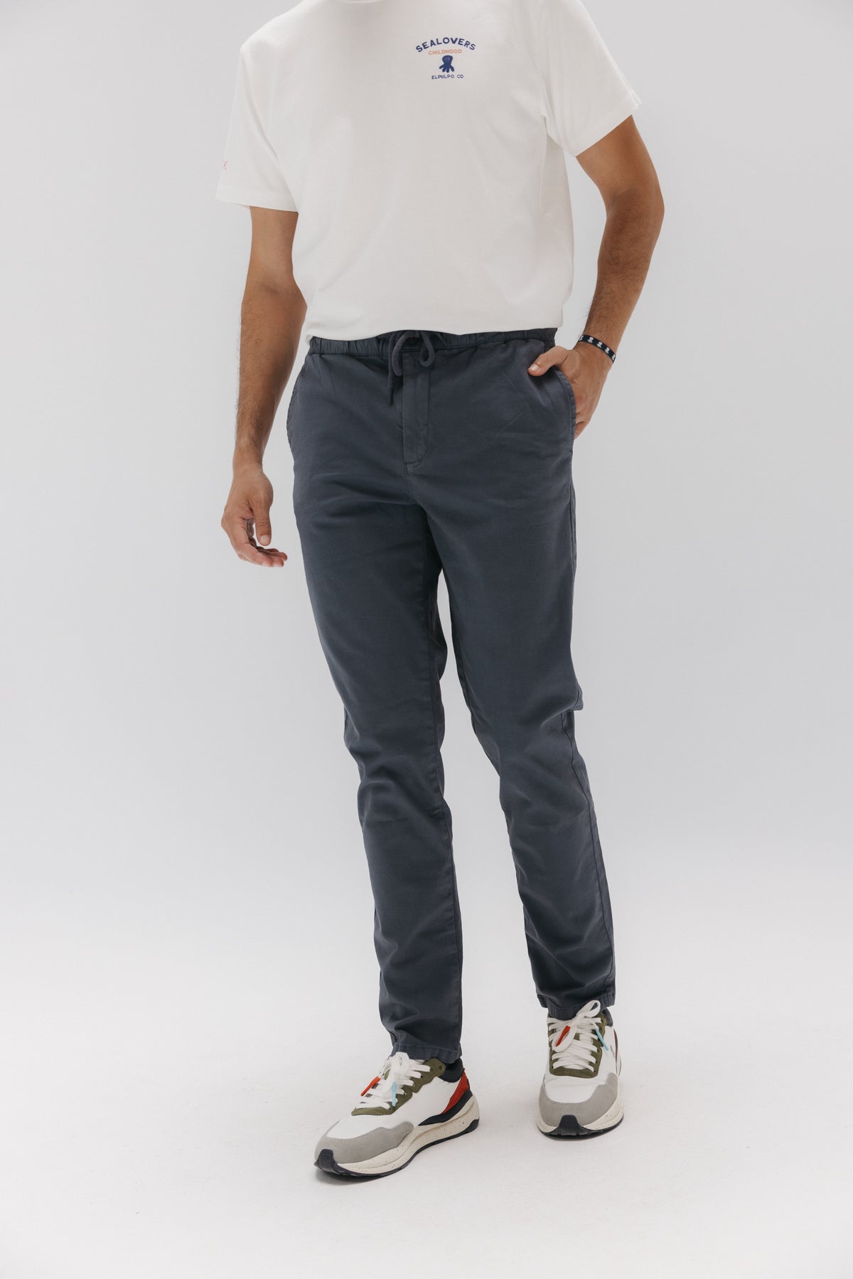 PANTALÓN JOGGER PEACH AZUL MEDIO