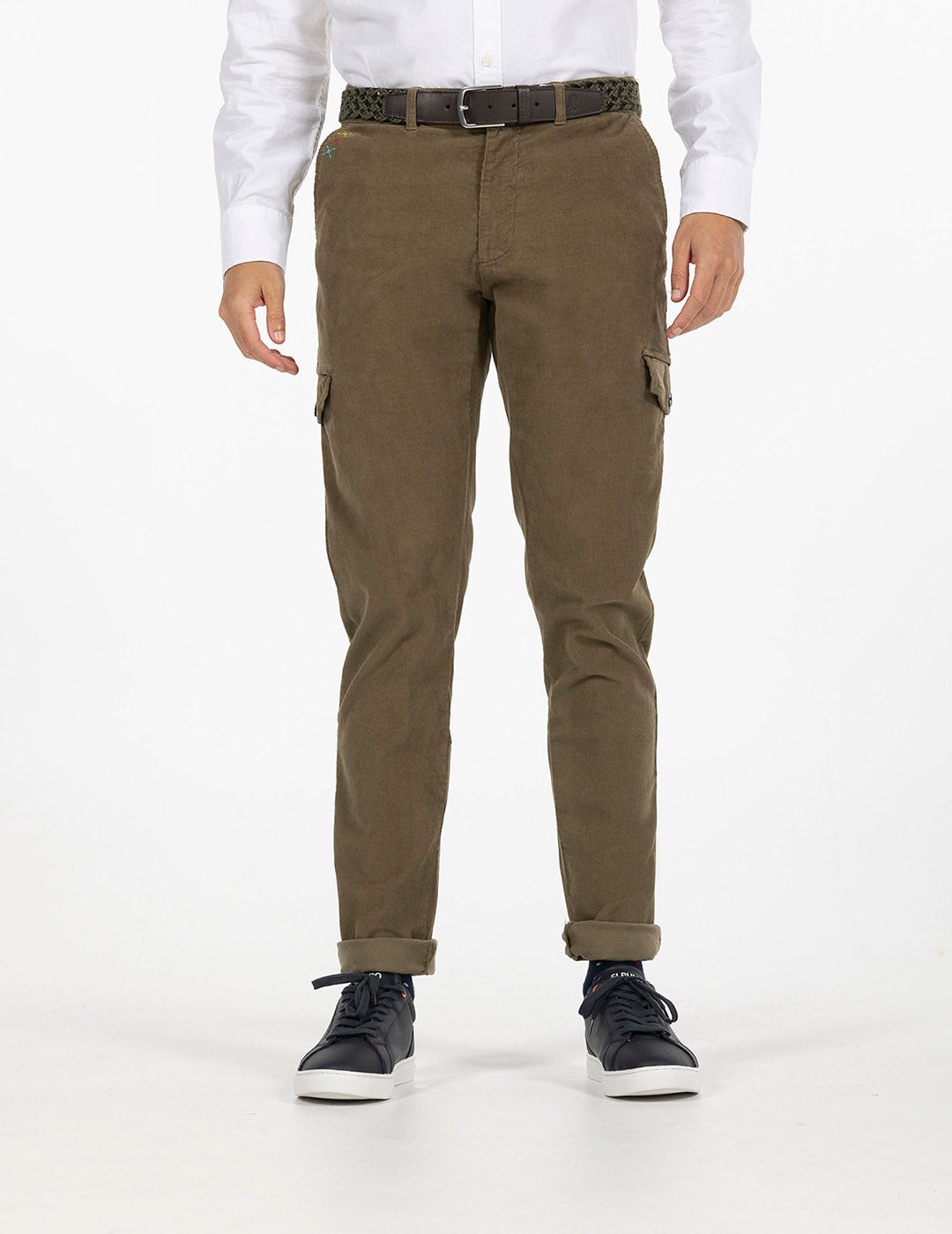 PANTALÓN CARGO MICROPANA VERDE KHAKI