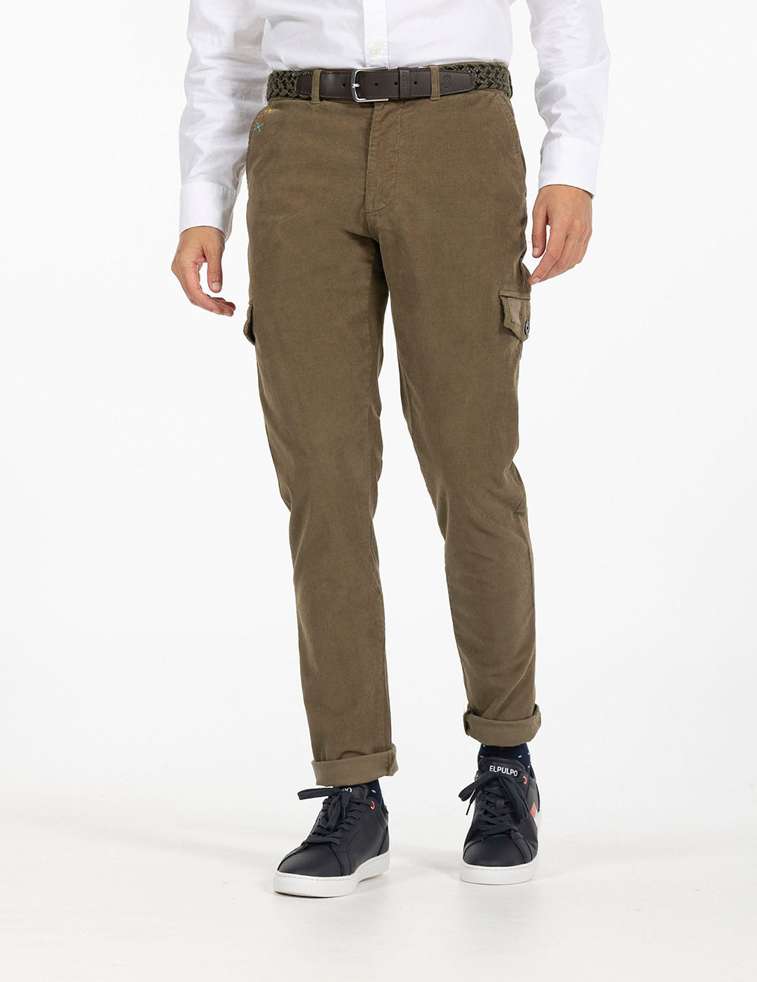 PANTALÓN CARGO MICROPANA VERDE KHAKI