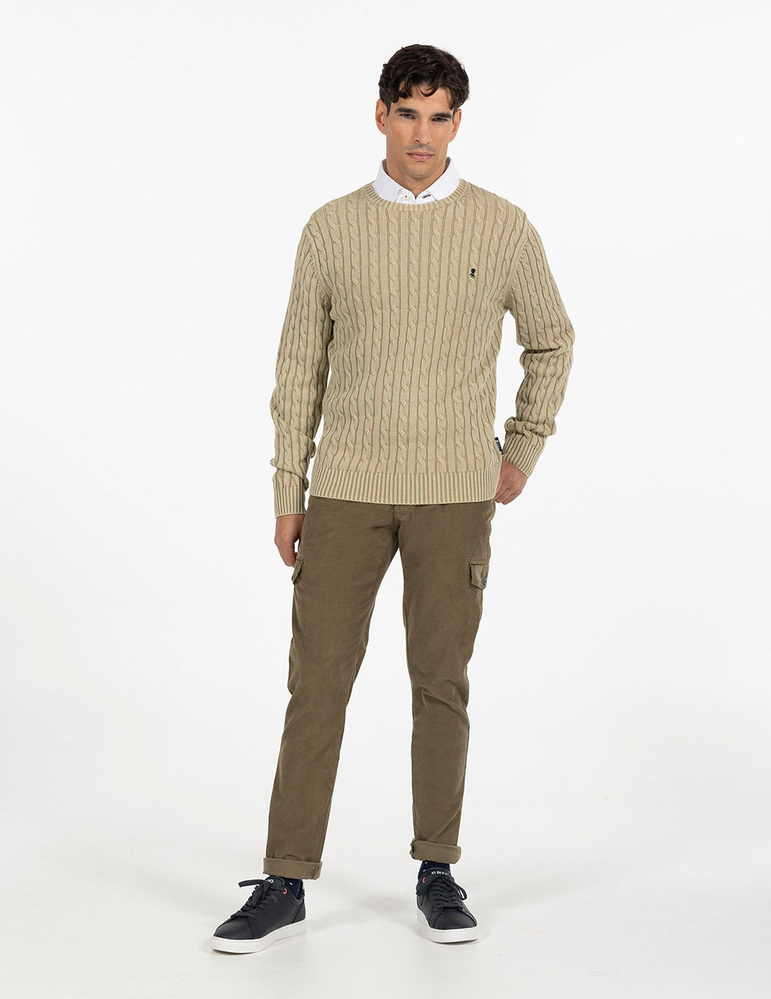 PANTALÓN CARGO MICROPANA VERDE KHAKI