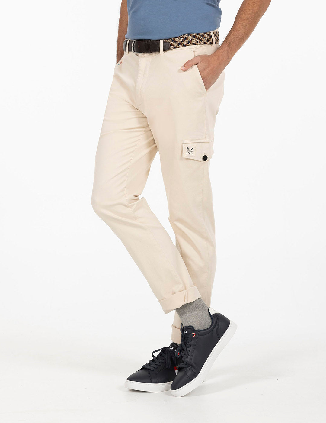 PANTALÓN CARGO TAPETA BEIGE