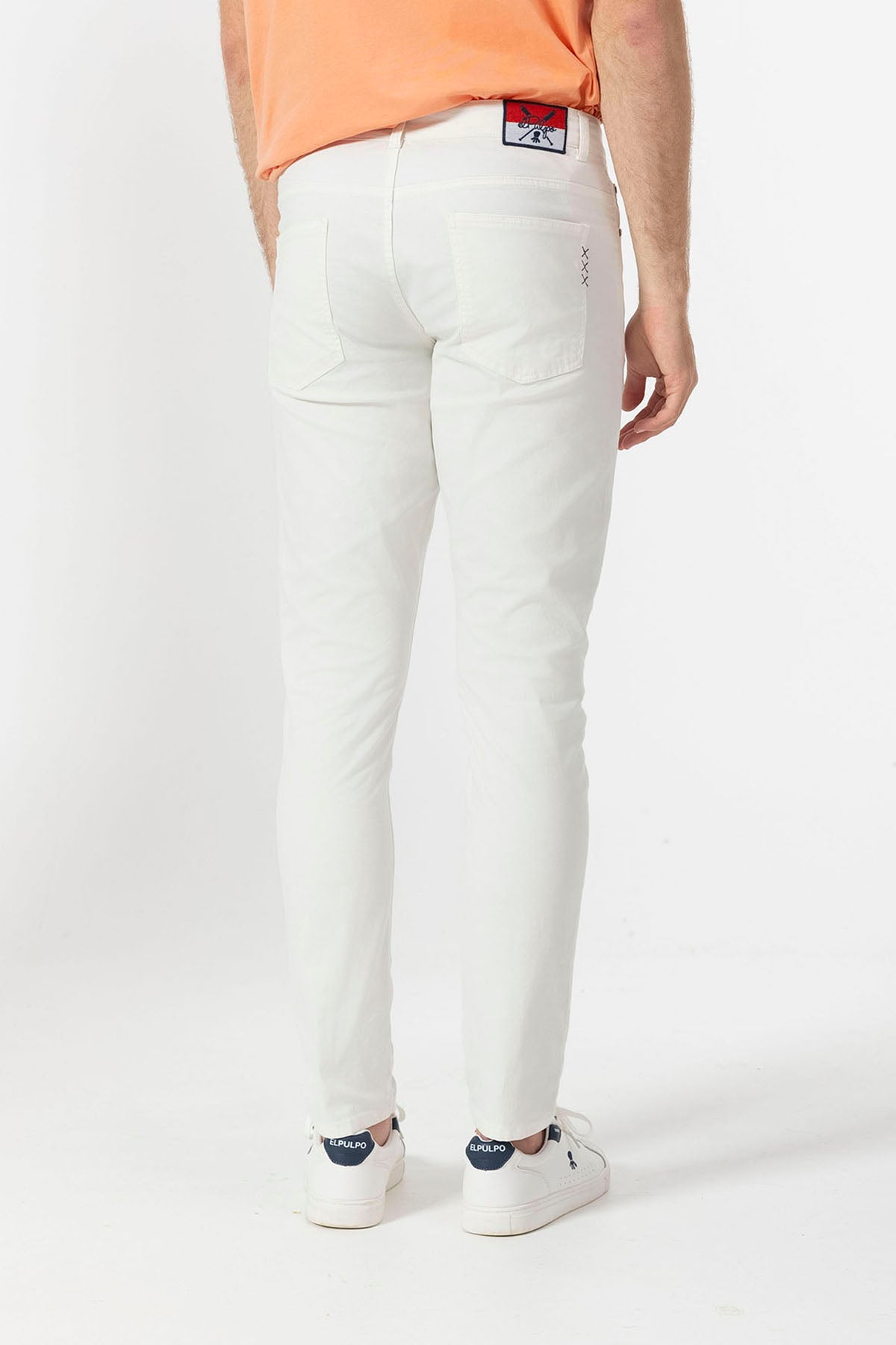 PANTALON 5 BOLSILLOS COLOR BLANCO PURO