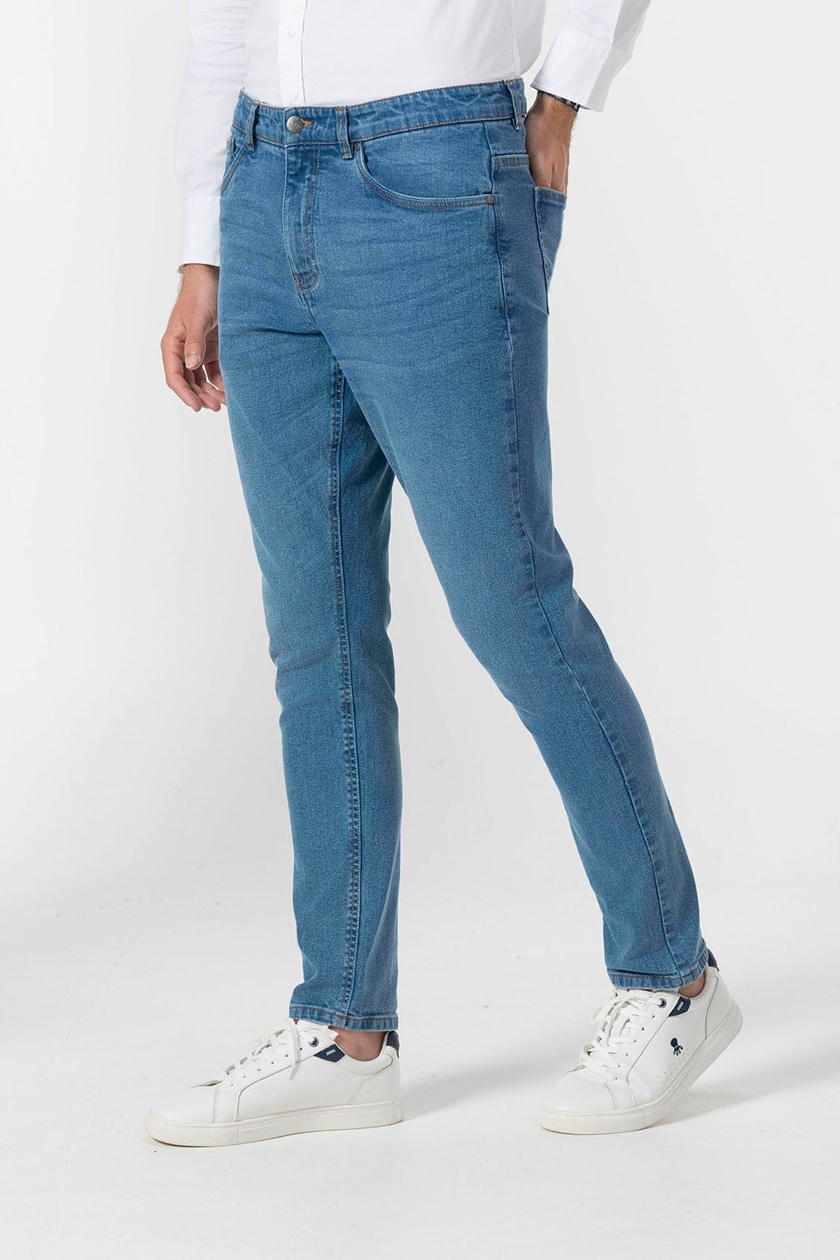 INDIGO DELAVE DENIM PANTS