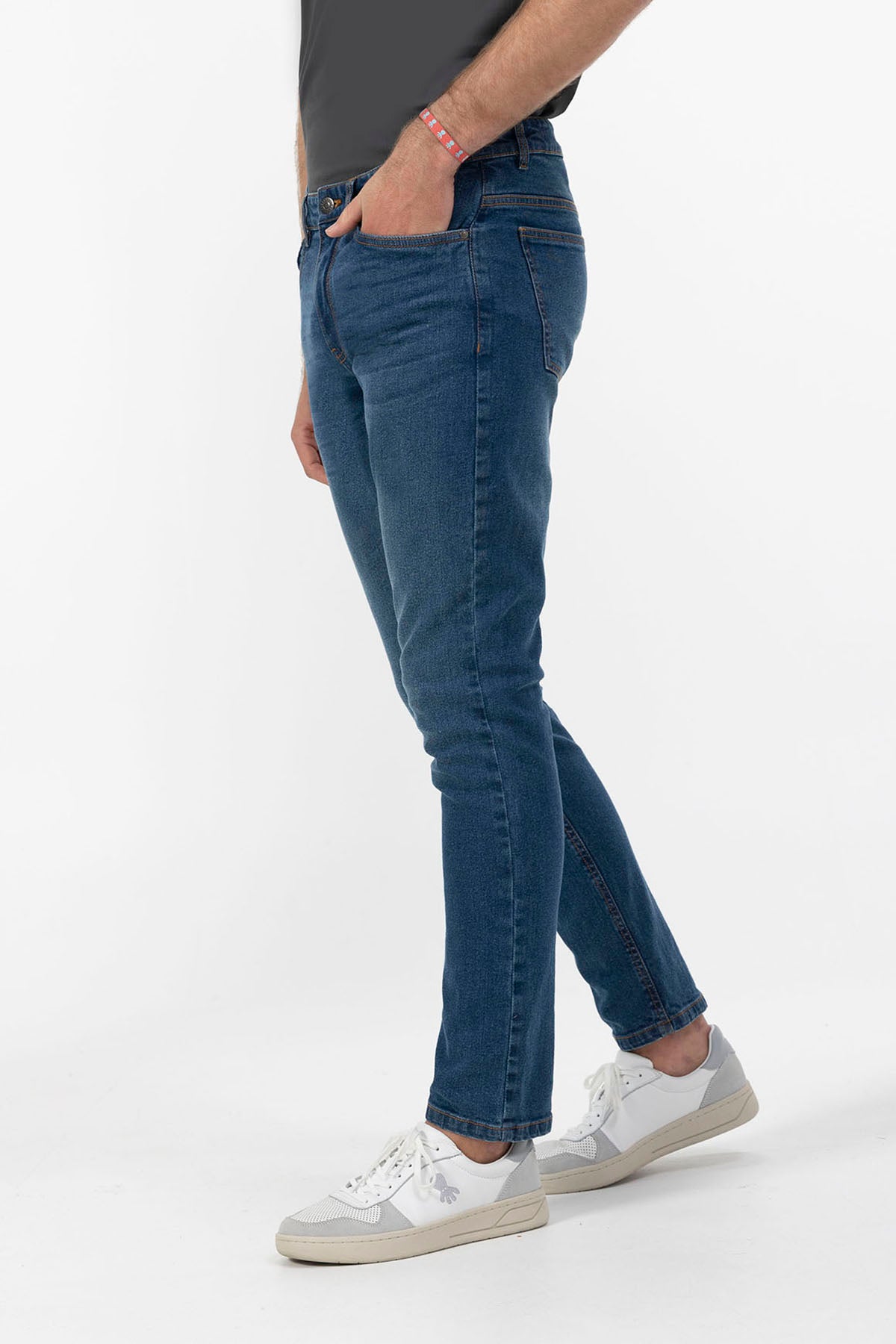 PANTALON DENIM INDIGO OSCURO