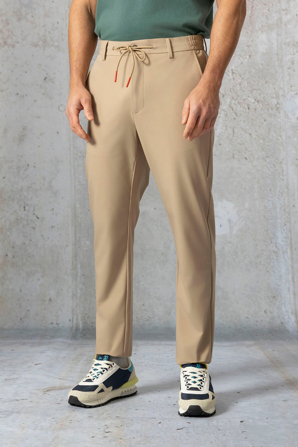 ULTRALIGHT TECHNICAL PANTS WITH DRAWSTRINGS, TOPO