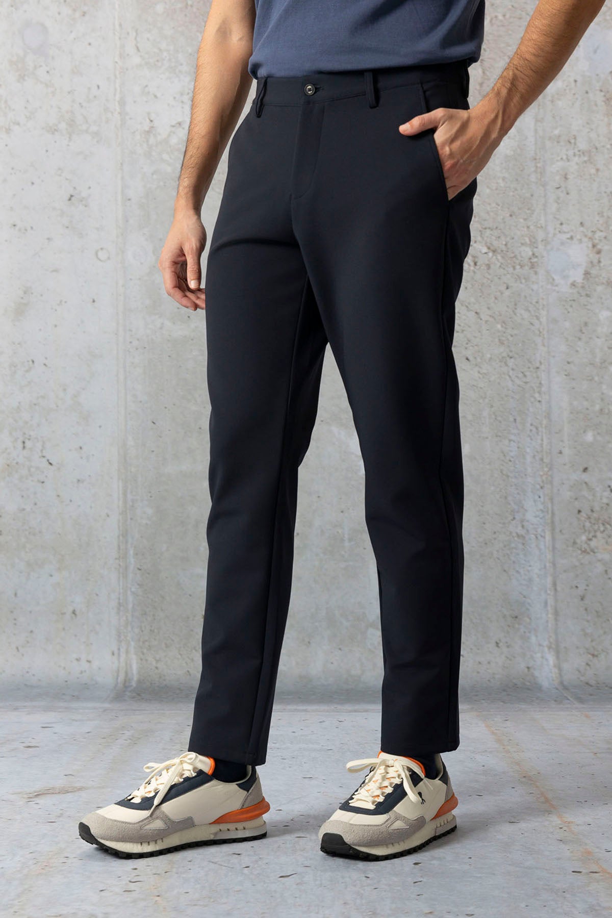 PERFECT NAVY BLUE TECHNICAL PANTS