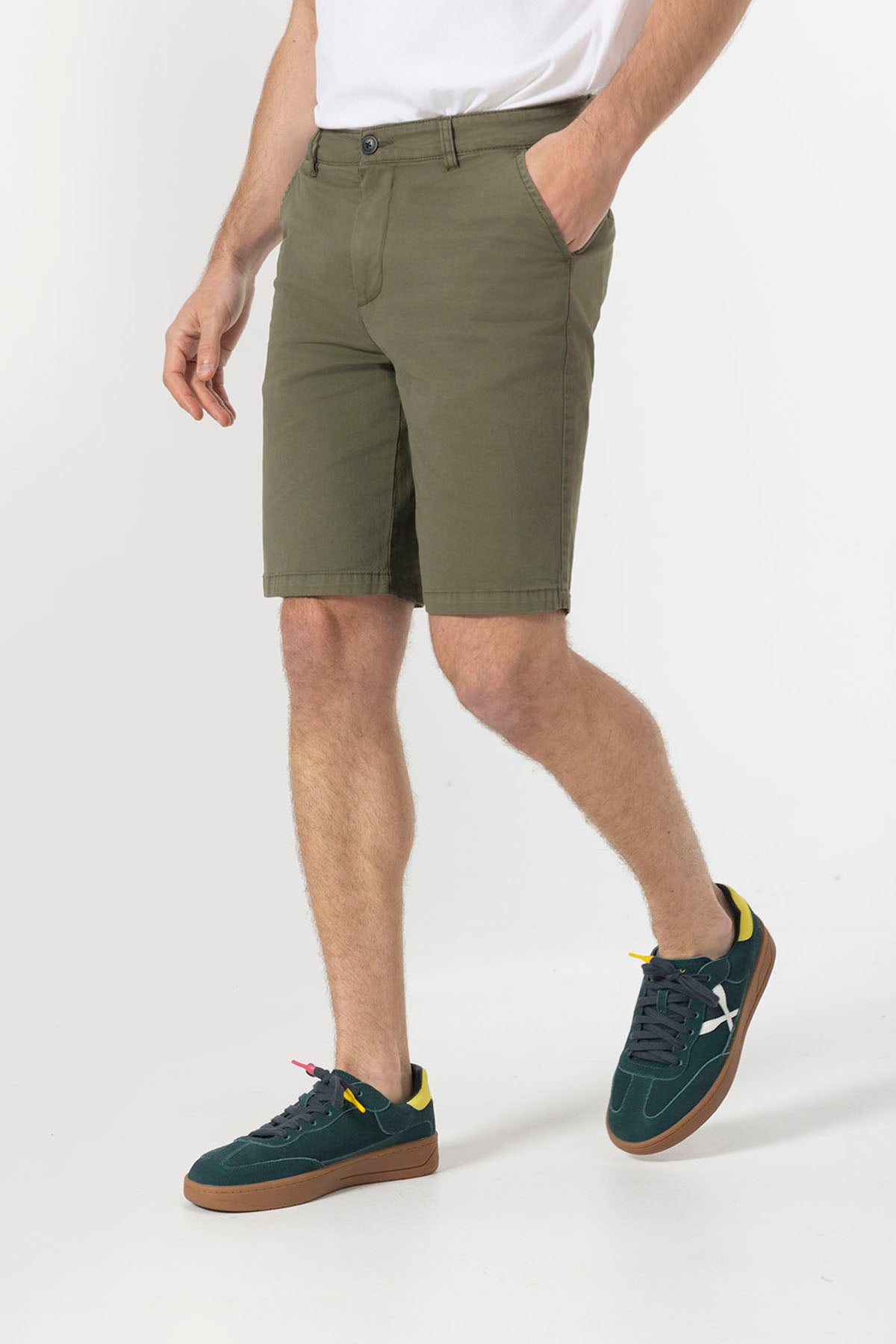 BERMUDA CHINO TWILL VERDE KHAKI