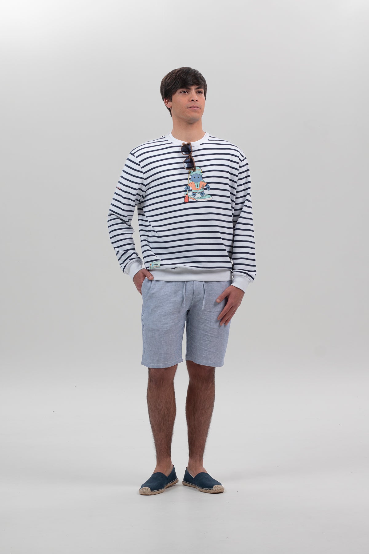 Bermuda jogger milrayas azul