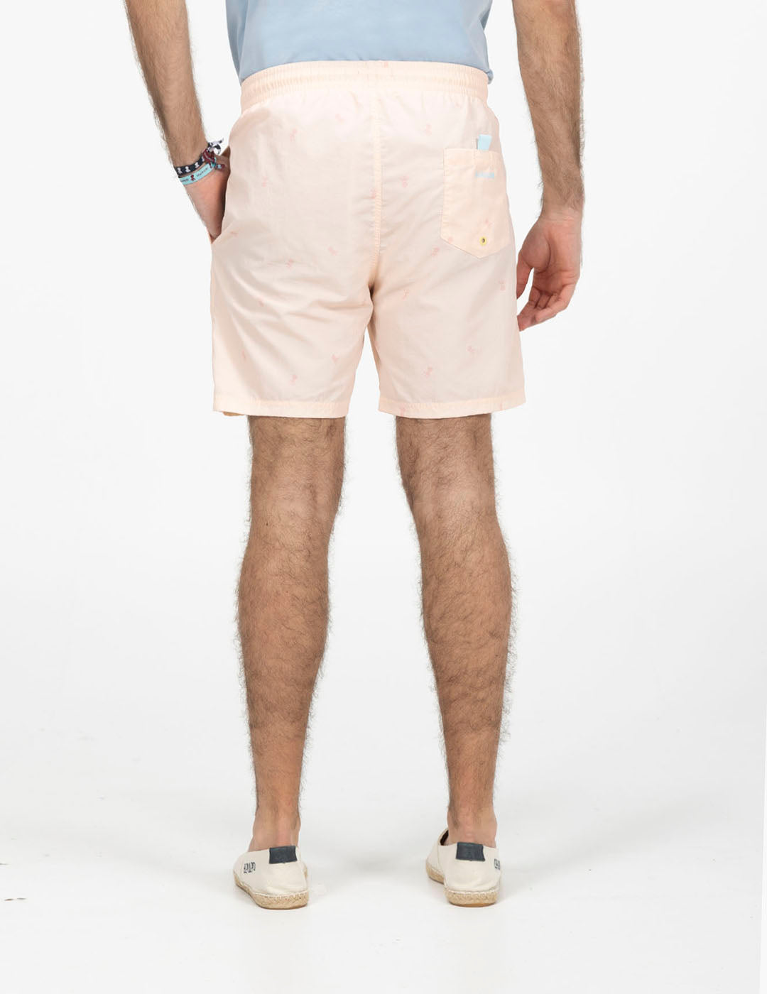 NEW ALL OVER PRINTED WASHED SWIMSUIT BABY PINK