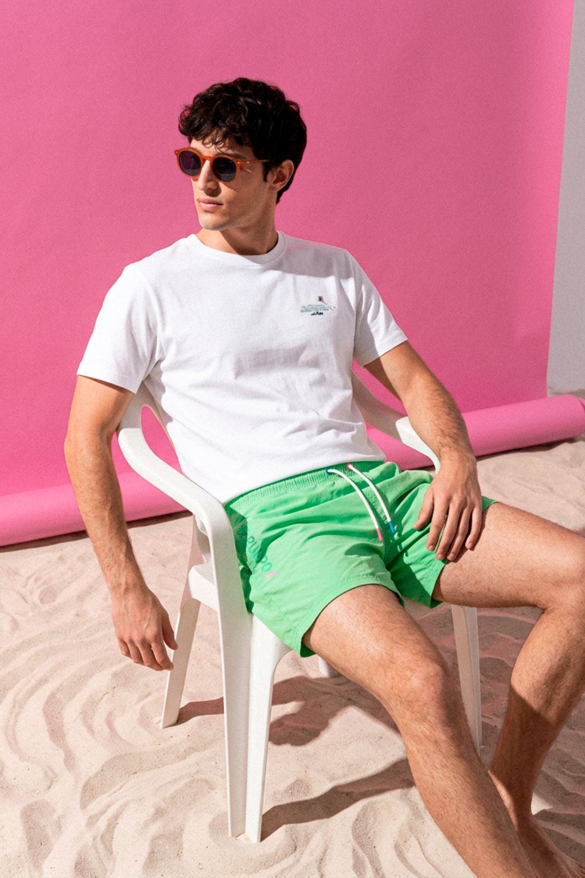 Fato de Banho ELPULPO Verde Pistácio com Estampado Lateral