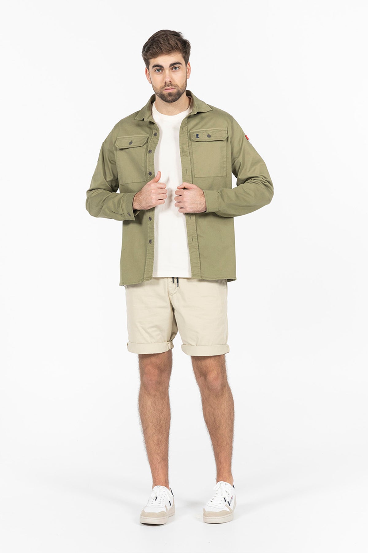 SOBRECAMISA TWO POCKETS VERDE KHAKI