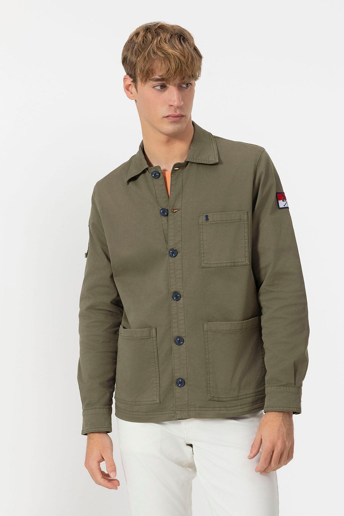 DELAVÉ GREEN HERITAGE OVERSHIRT