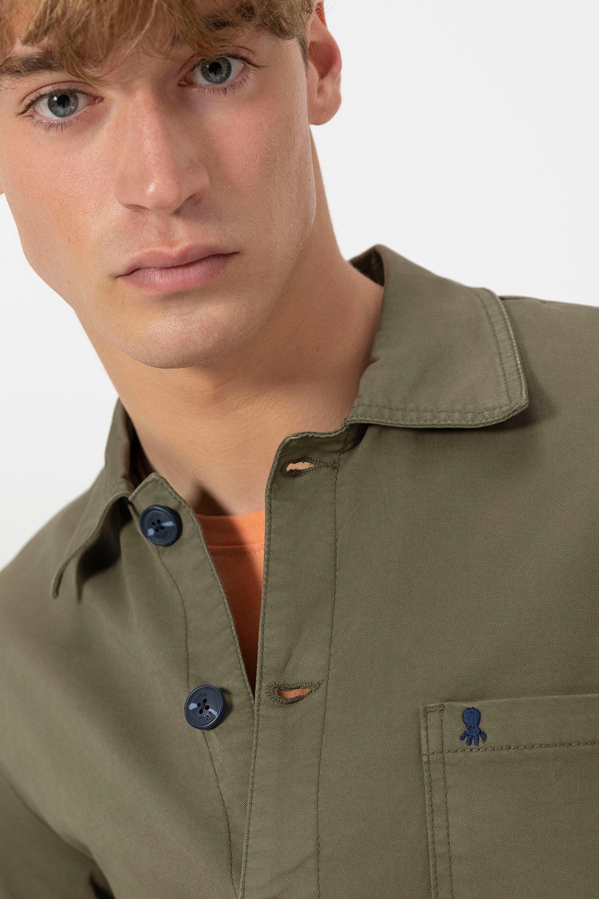 SOBRECAMISA HERITAGE VERDE DELAVÉ