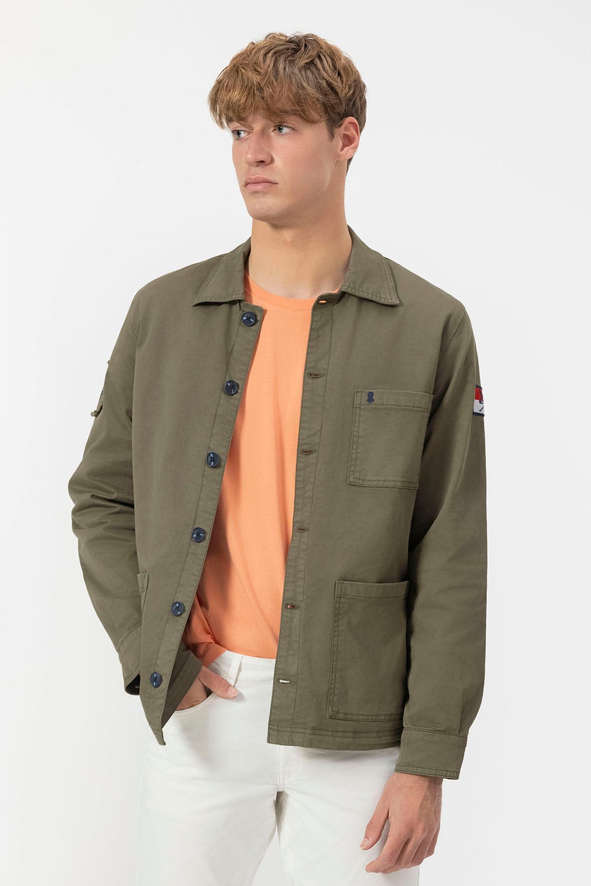 DELAVÉ GREEN HERITAGE OVERSHIRT