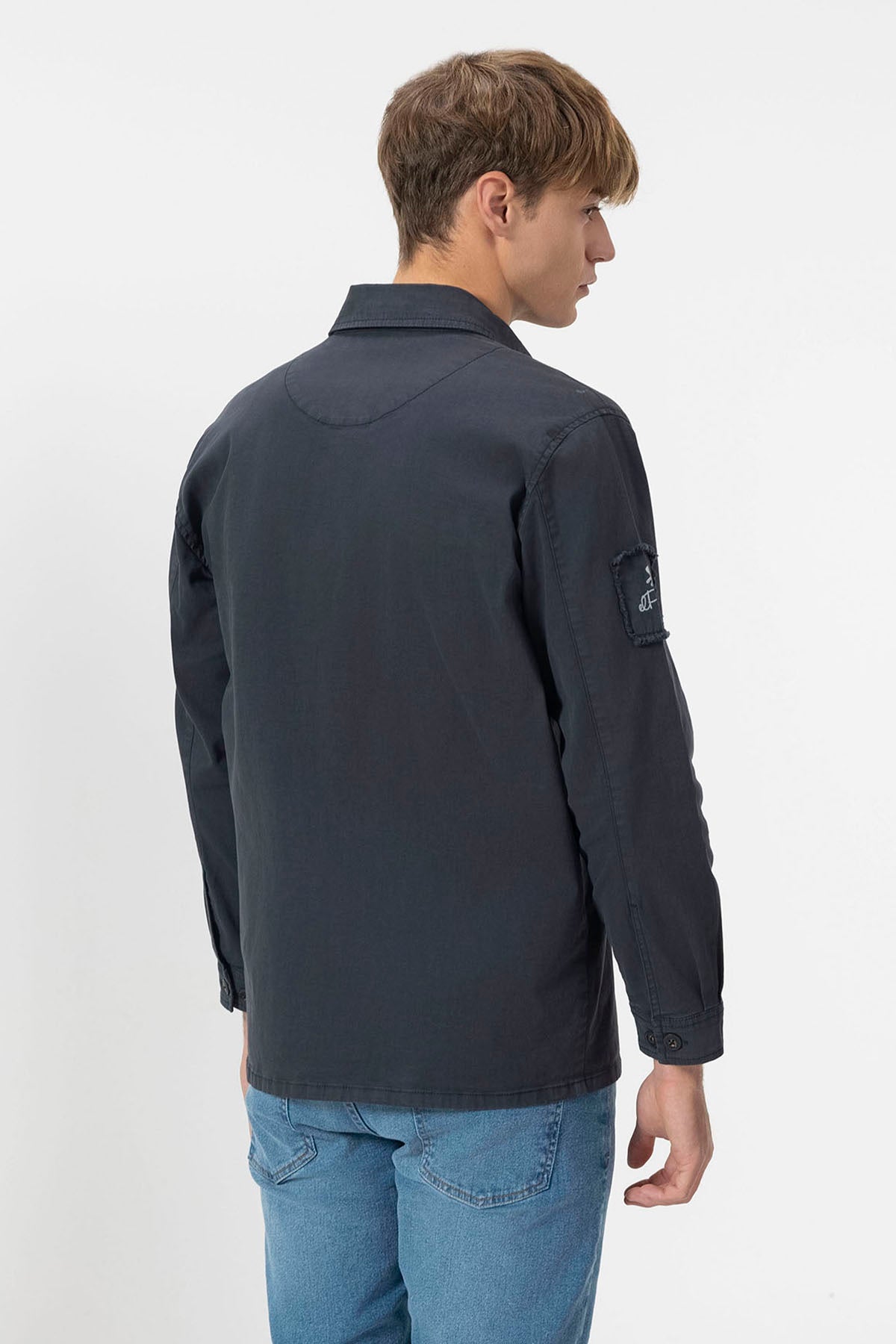 NAVY BLUE HERITAGE TWO POCKET OVERSHIRT