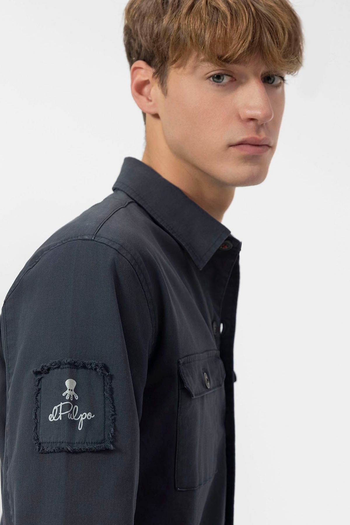 NAVY BLUE HERITAGE TWO POCKET OVERSHIRT