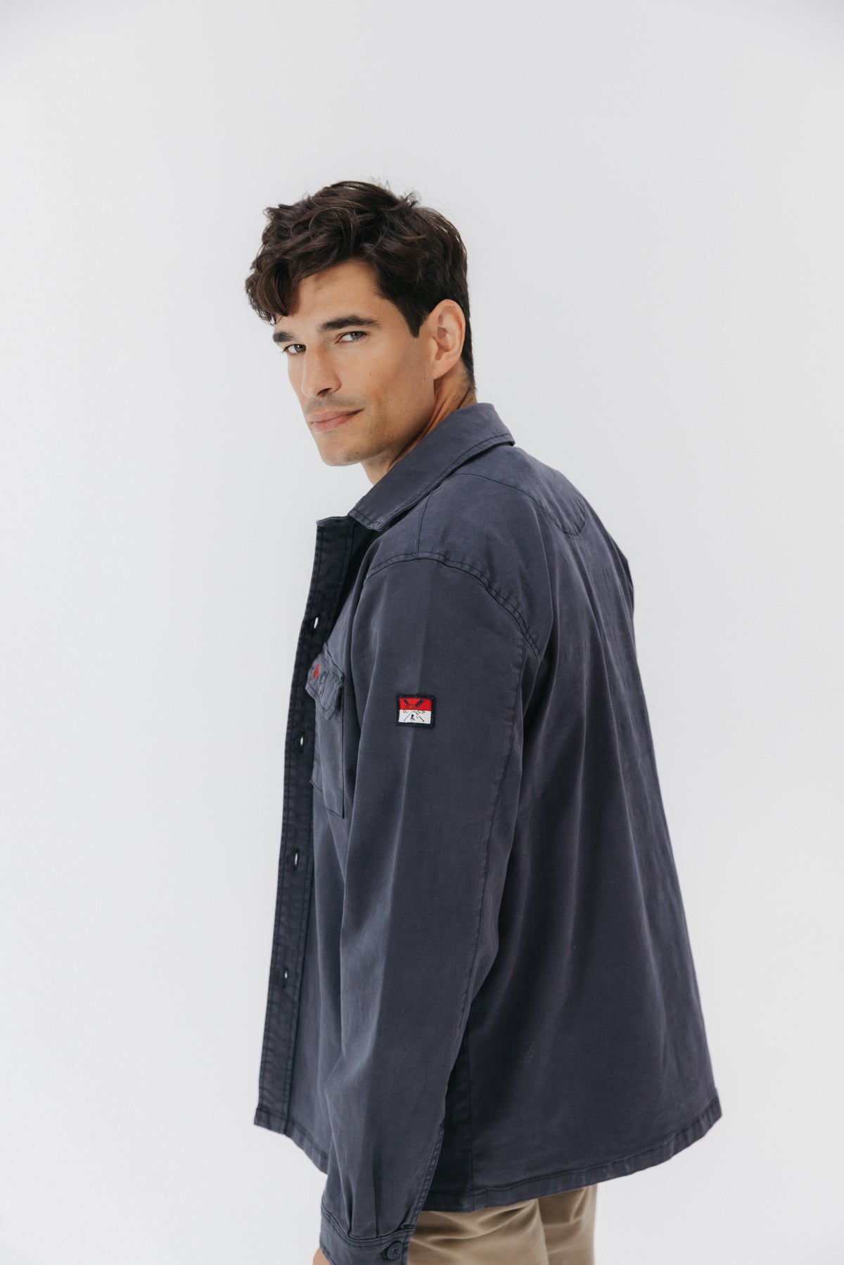 Sobrecamisa heritage dos bolsillos azul marino