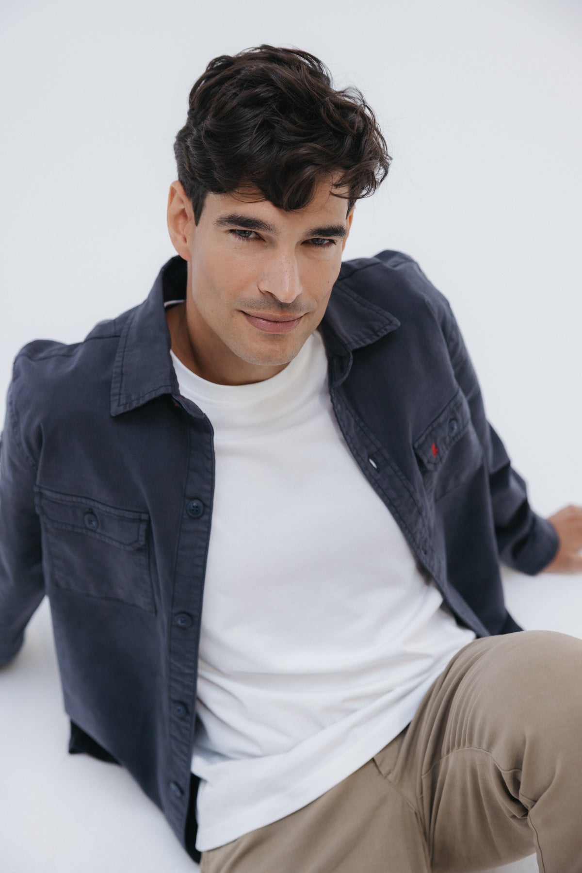 Sobrecamisa heritage dos bolsillos azul marino