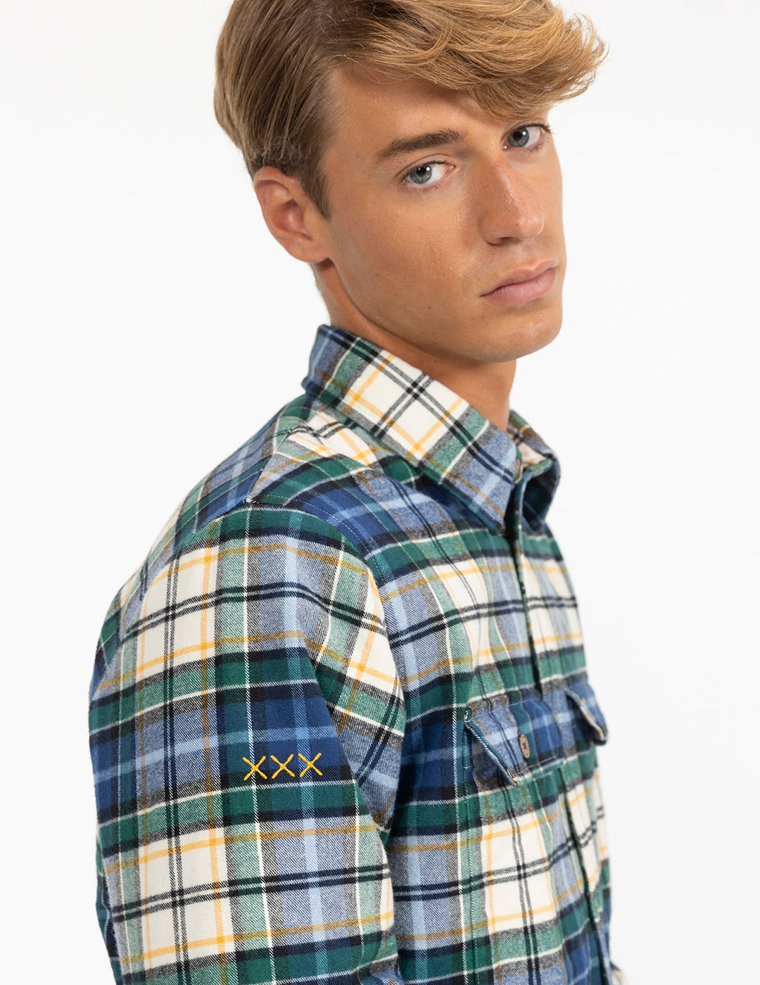 SOBRECAMISA ACOLCHADA ADULTO BLUE SQUARE AZUL ROYAL