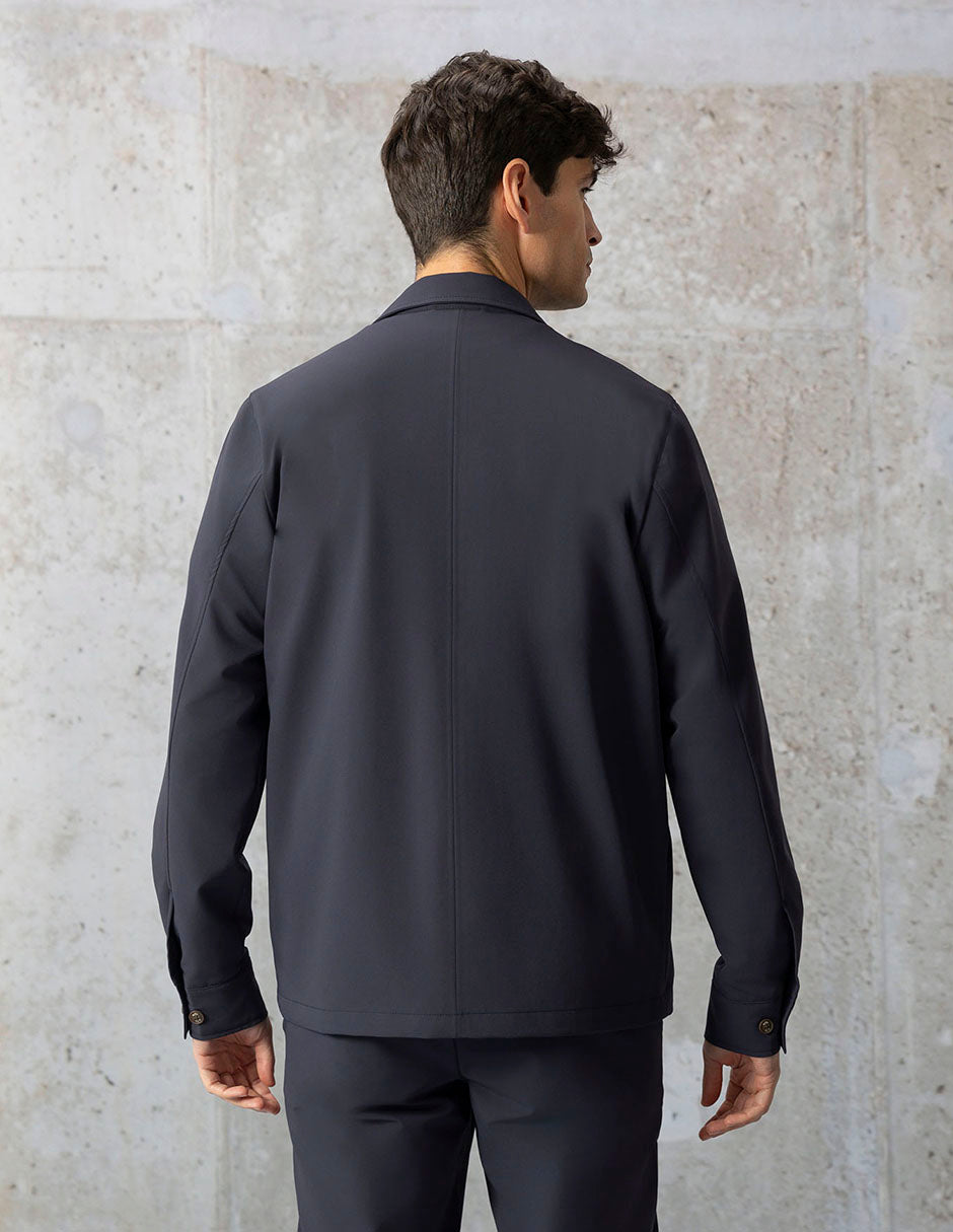 NAVY BLUE ULTRALIGHT TECHNICAL OVERSHIRT