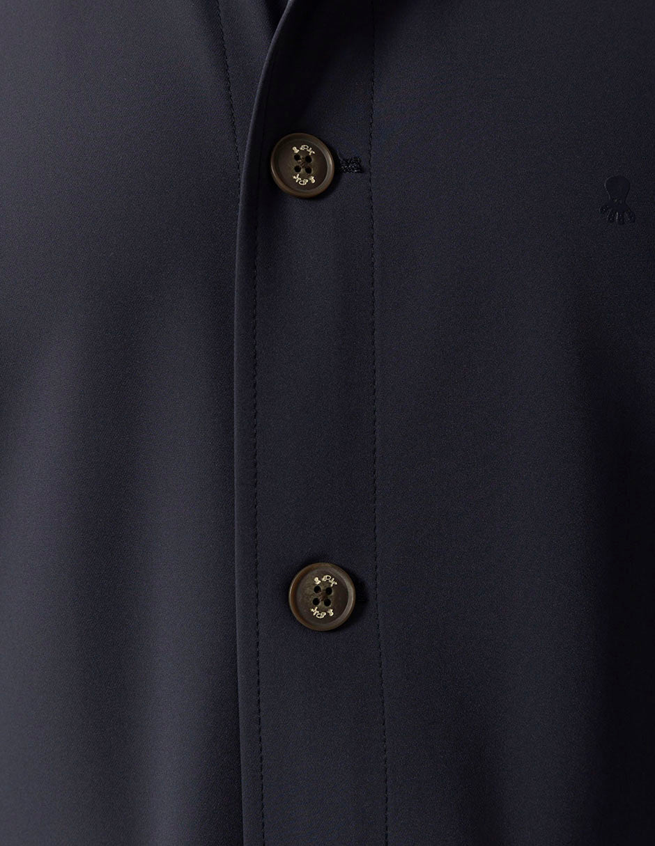 NAVY BLUE ULTRALIGHT TECHNICAL OVERSHIRT