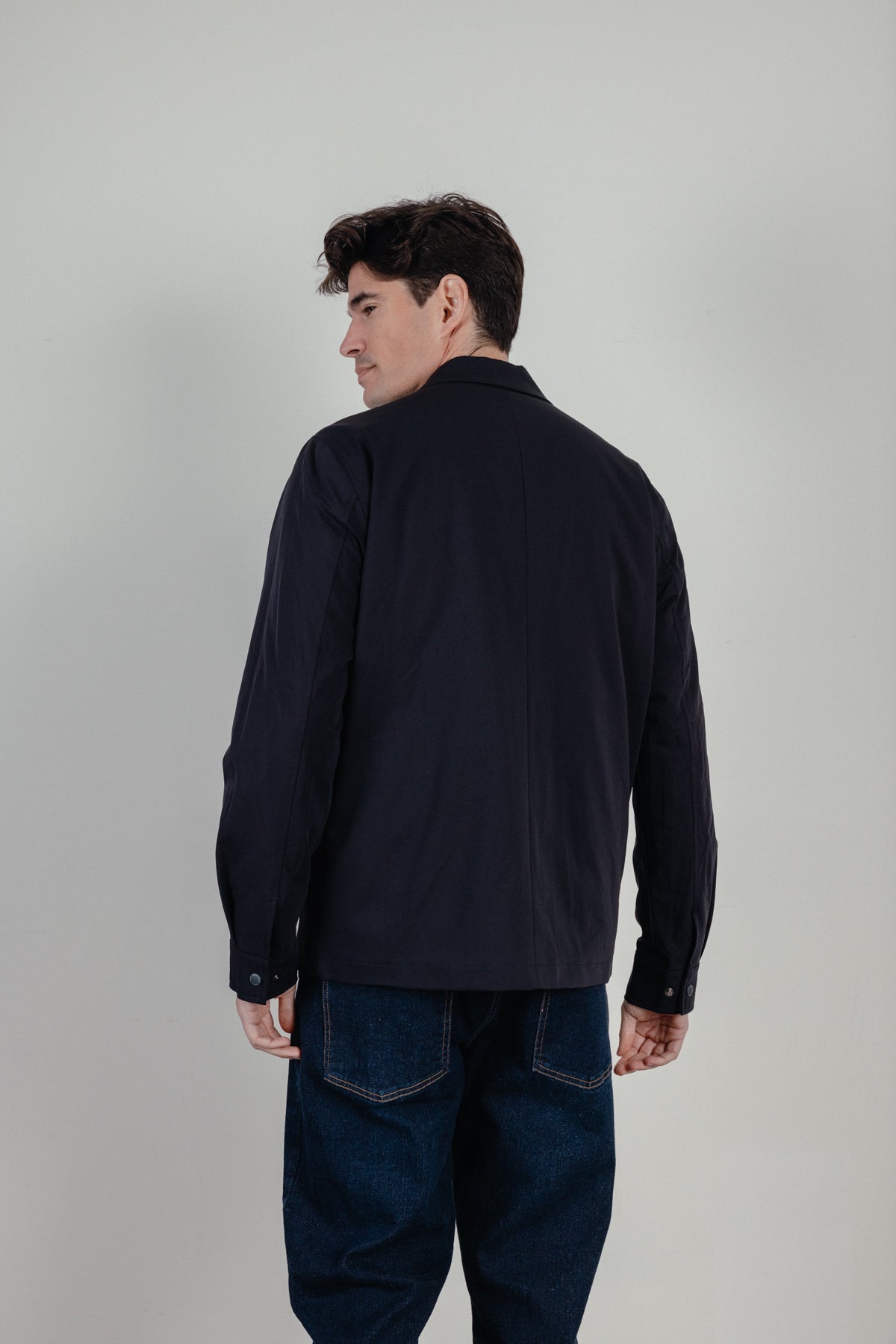 Sobrecamisa técnica guateada azul marino