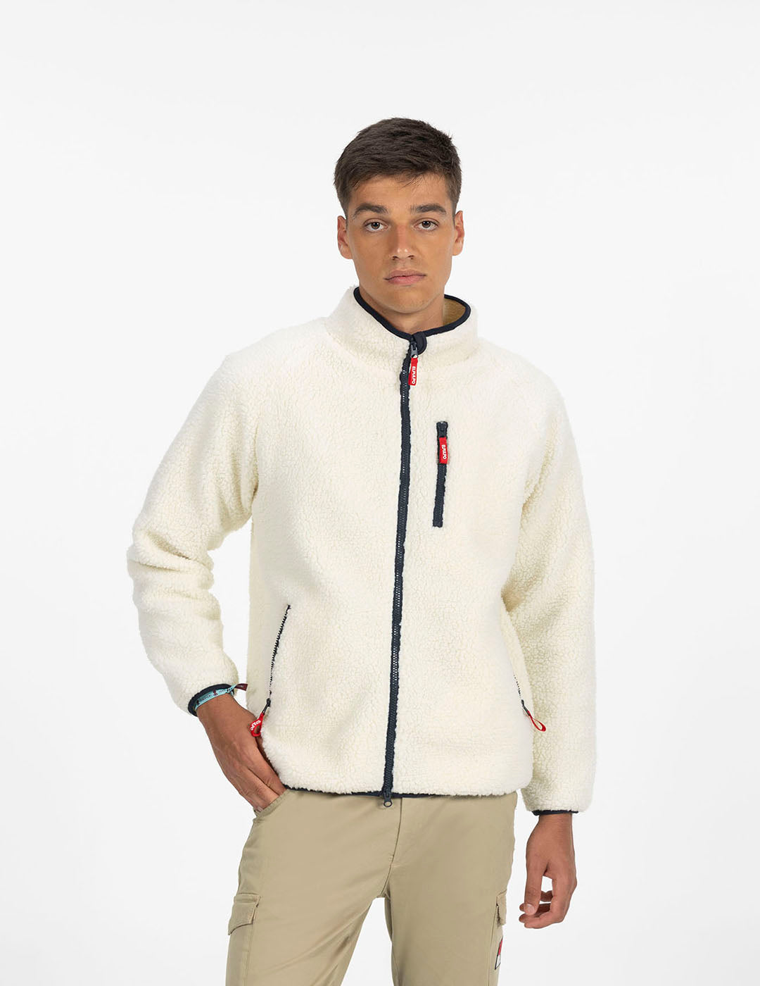 CHAQUETA FORRO POLAR VANCOUVER BLANCO ROTO