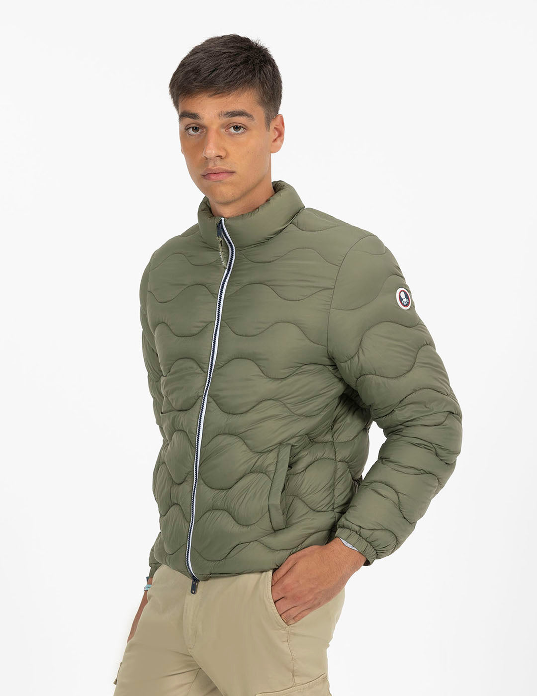 RAINIER SHORT PADDED JACKET KHAKI GREEN