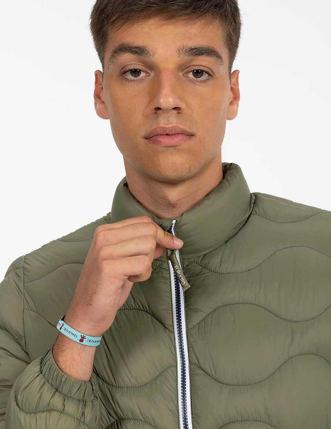 RAINIER SHORT PADDED JACKET KHAKI GREEN