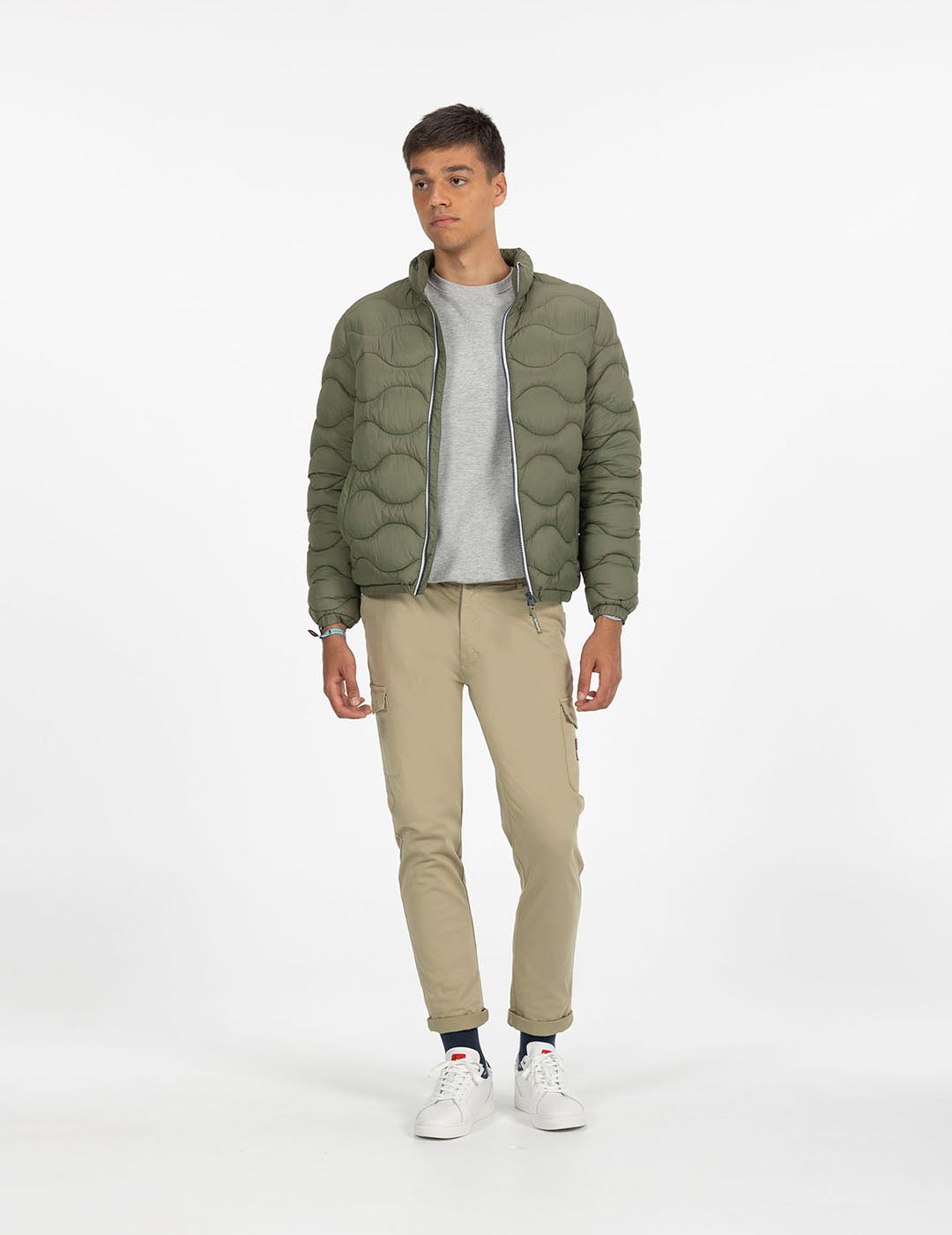 RAINIER SHORT PADDED JACKET KHAKI GREEN