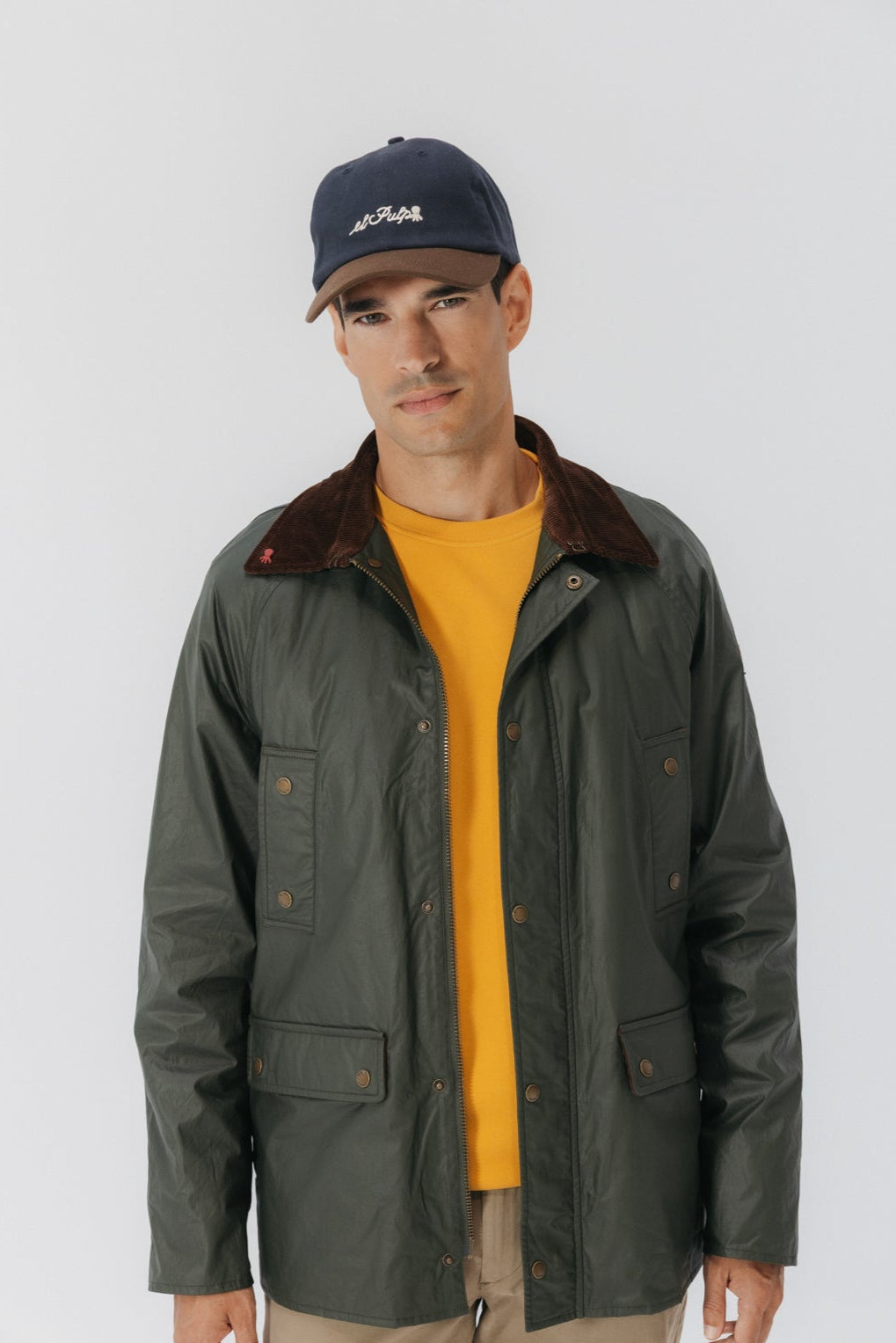CHAQUETA ENCERADA HERITAGE VERDE MILITAR