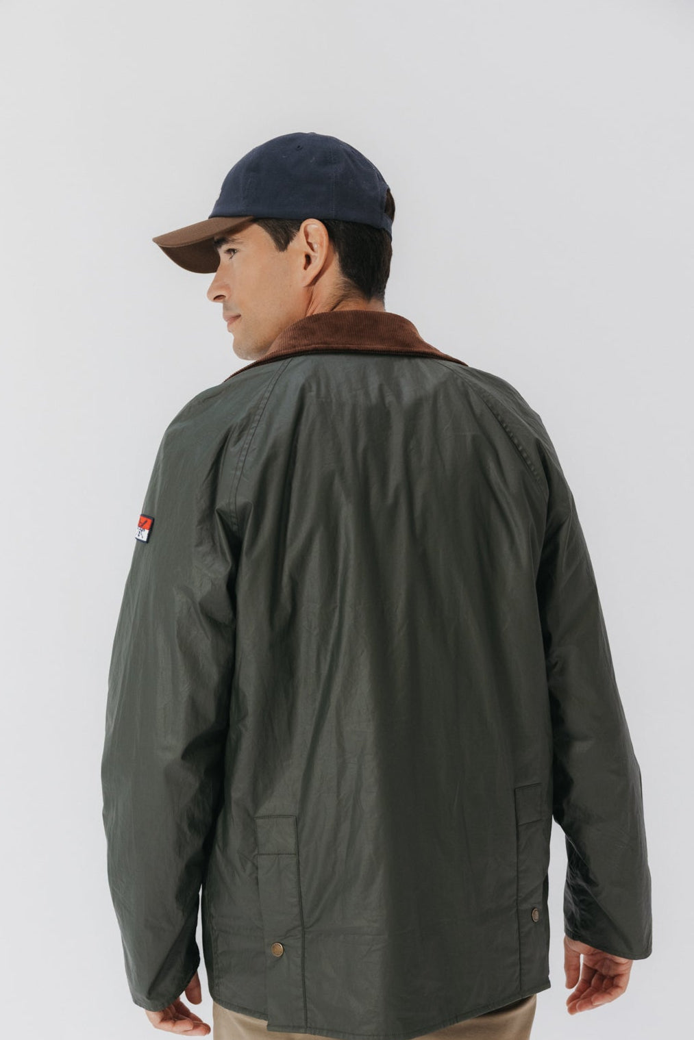 CHAQUETA ENCERADA HERITAGE VERDE MILITAR