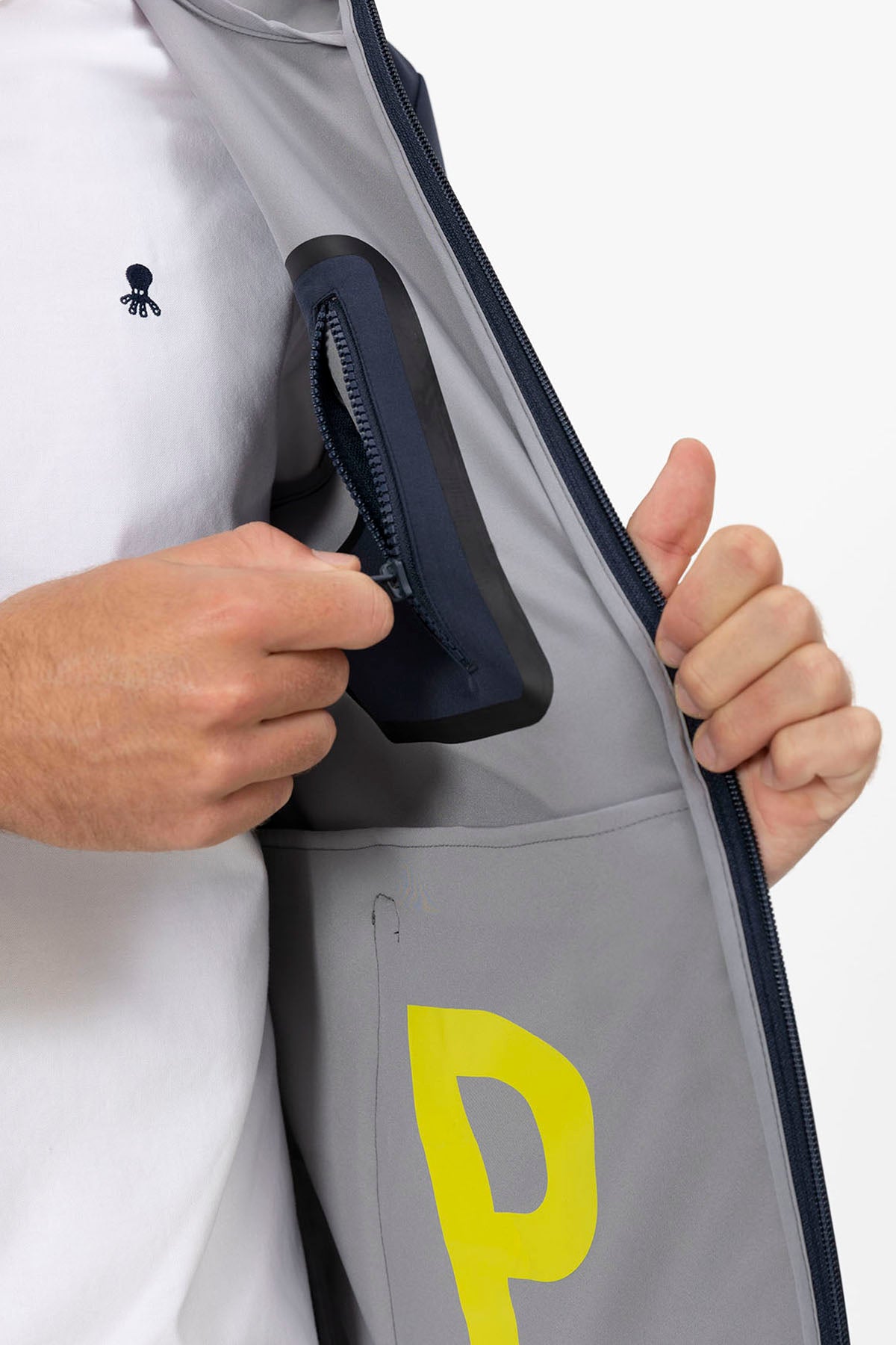 Parka impermeable varadero azul marino